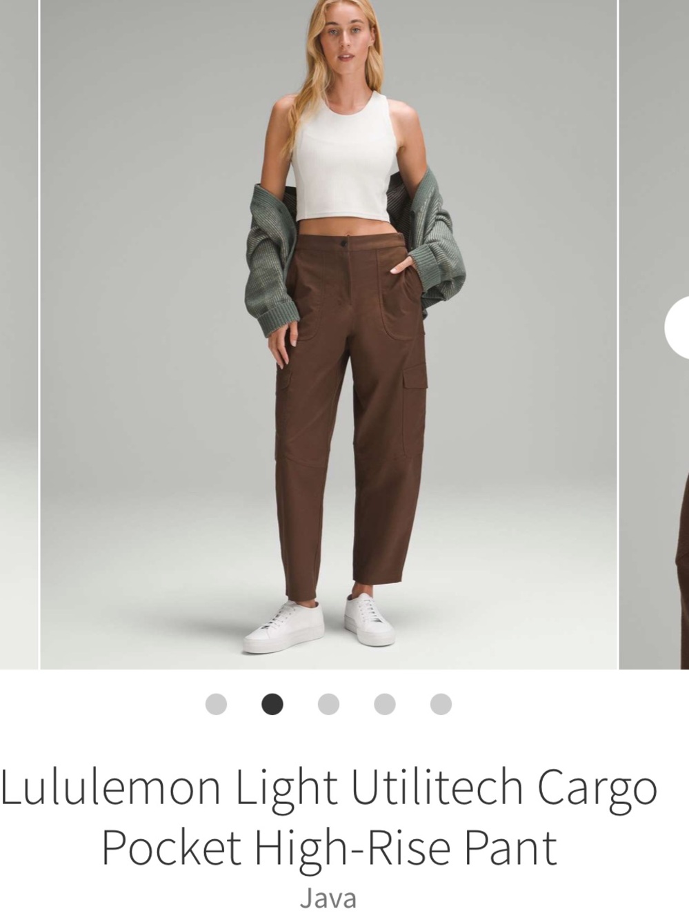 lululemon athletica High-Rise Utilitech Cargo Pant - Brown Java